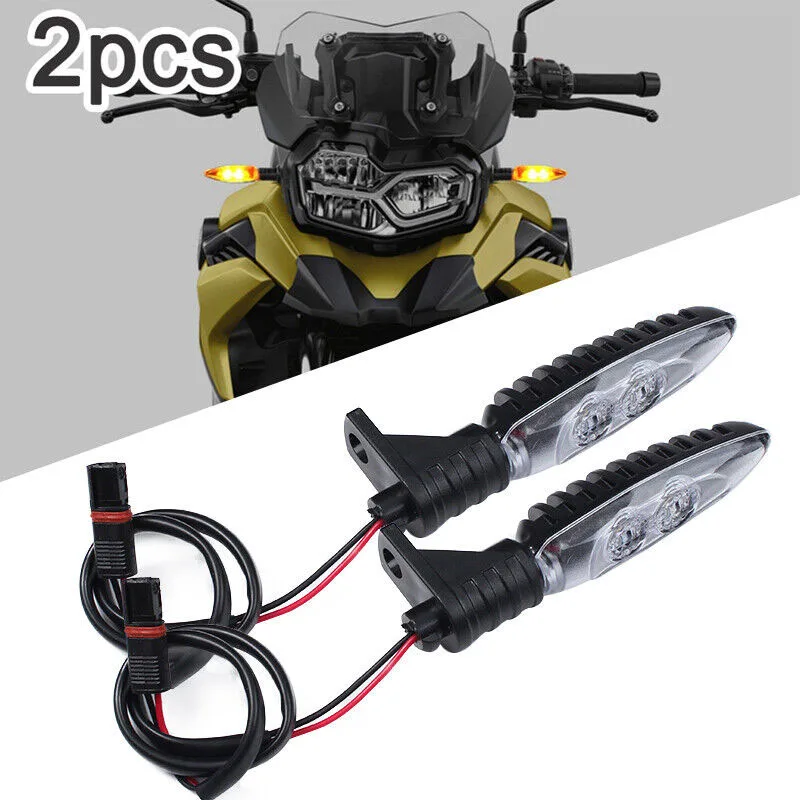 

2X Motorcycle Front Led Turn Signal Indicator Light For BMW S1000RR R1200GS F800 Motorcycle LED Front Indicator Blinker Lamp