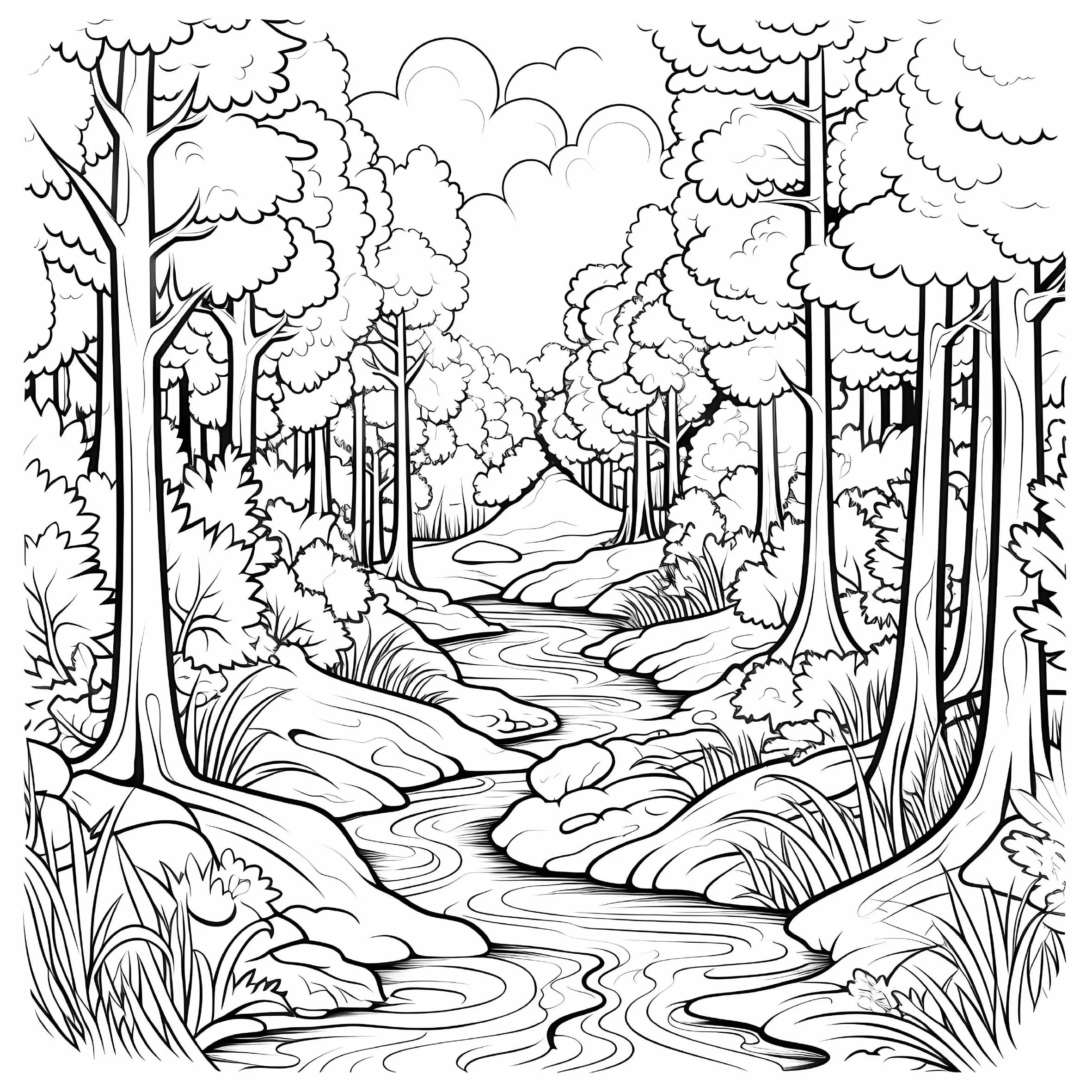 A Psychedelic Forest Patterns Coloring Book for Adults And Teens Cute Drawing Book Perfect Gift for Party and Birthday