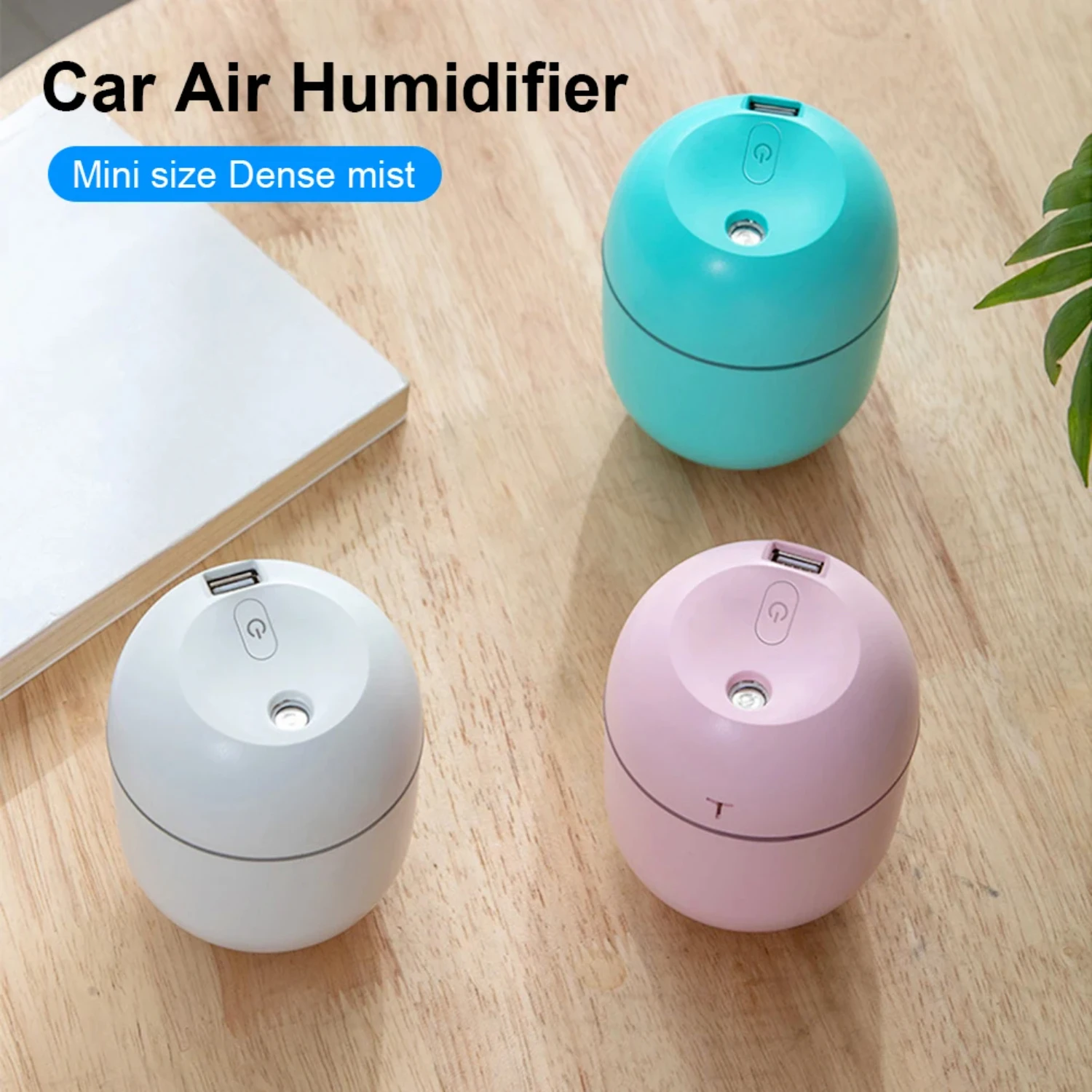 

Fresh and Calming Portable Mini USB Aromatherapy Air Humidifier - Refreshing Essential Oil Diffuser with LED Night Lamp - 220ML