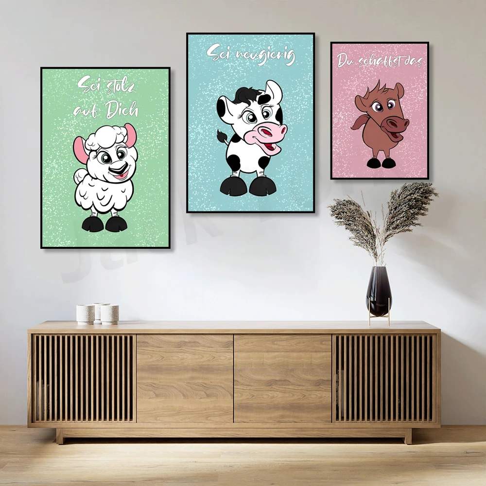 Gift for school enrolment Back to school Wishes Encouragement  Farm animals with motivational sayings
