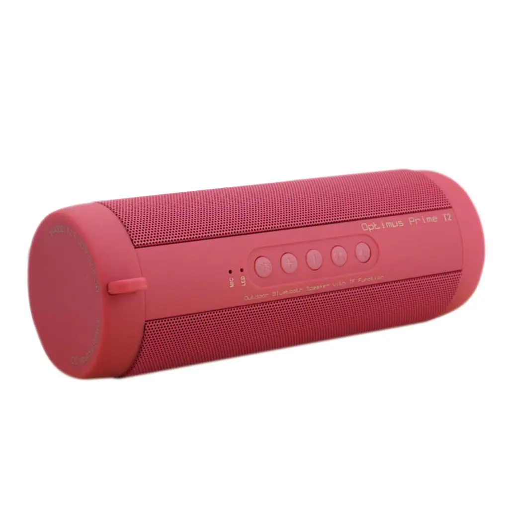 

T2 Outdoor Waterproof Super Bass Bluetooth Speaker Mini Portable Wireless Column Smart Phone Loudspeakers