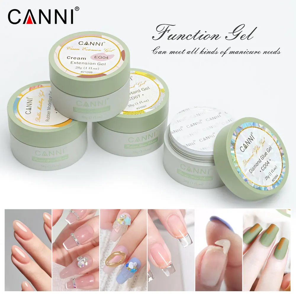 Fiber Glass Builder Nail Gel Venalisa CANNI 28g Mirror Diamond NoWipe Top Coat 3in1 Base Coat UV Construction Gel PVC Nail Glue