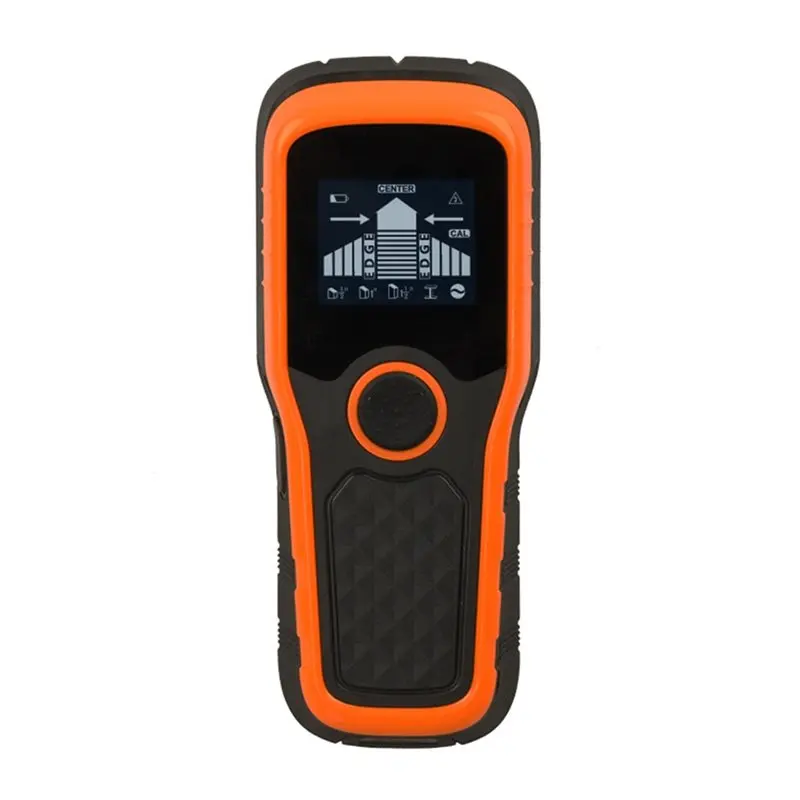 AS95-Stud Finder Scanner de parede 5 em 1 Detector para madeira, metal, fios CA, tela LCD de alta definição Alarme sonoro