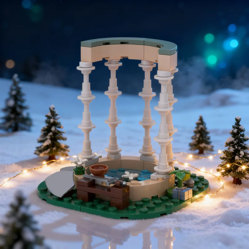 

103pcs MOC Founder S Shrine Castle Model Building Blocks Toys Architecture Christmas Gift Assemble Creative Idea DIY Education