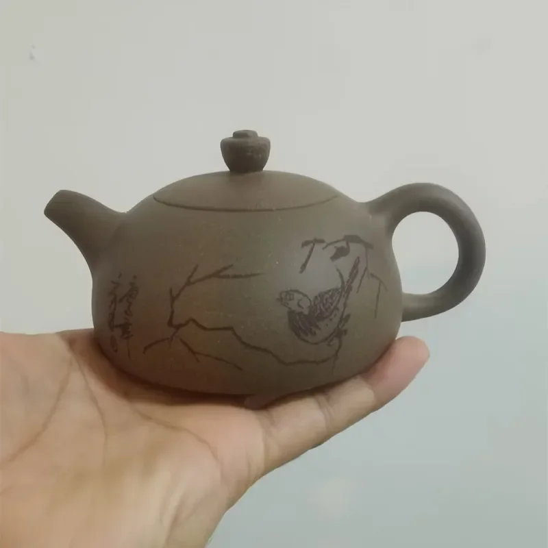 

NLSLASI 220ML Yixing Purple Clay Teapot Xi Shi Teapot Dahongpao Tea Set Travel Portable Famous Handmade Kettle Holes Filter