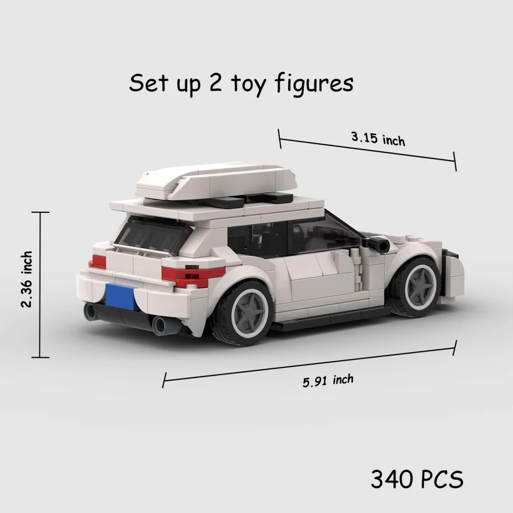 340 STKS Auto MVP SpeelgoedbouwsetVW R Travel Edition 340 STKS Stadsauto MVP Speelgoedbouwset VW R Travel Edition