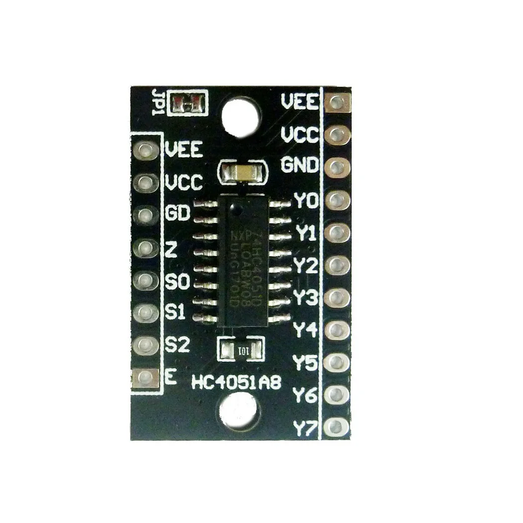 8Ch Analog Multiplexer/Demultiplexer 74HC4051 Module Single-Pole Octal-Throw Analog Switch For Arduiuo Raspberry Pi Breadboard