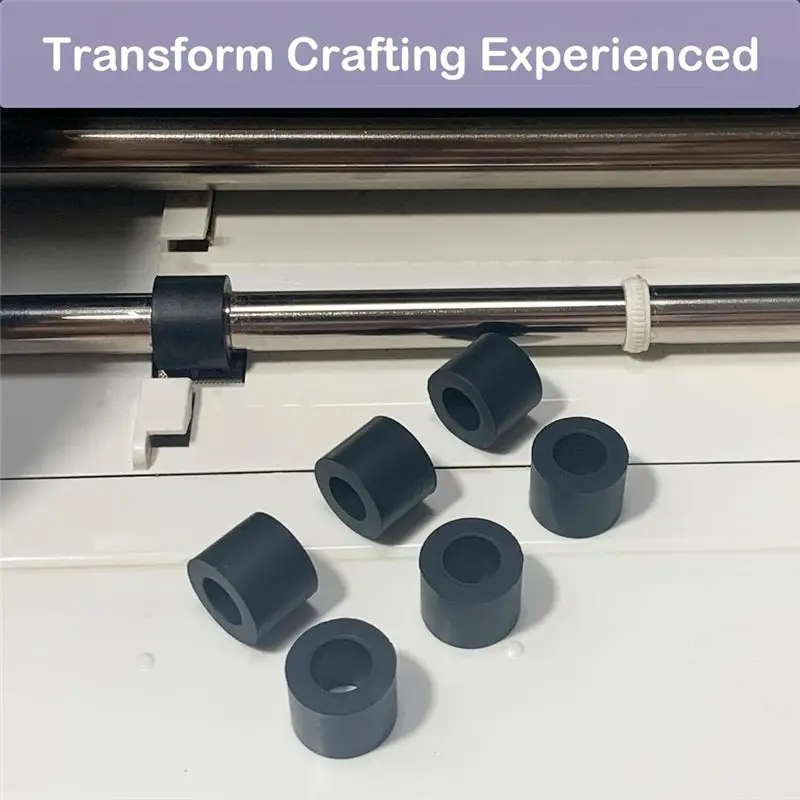 AA83 6pcs Rubber Roller Replacement for /Maker 3, Mat Guide Rubbers for Repair Accessories