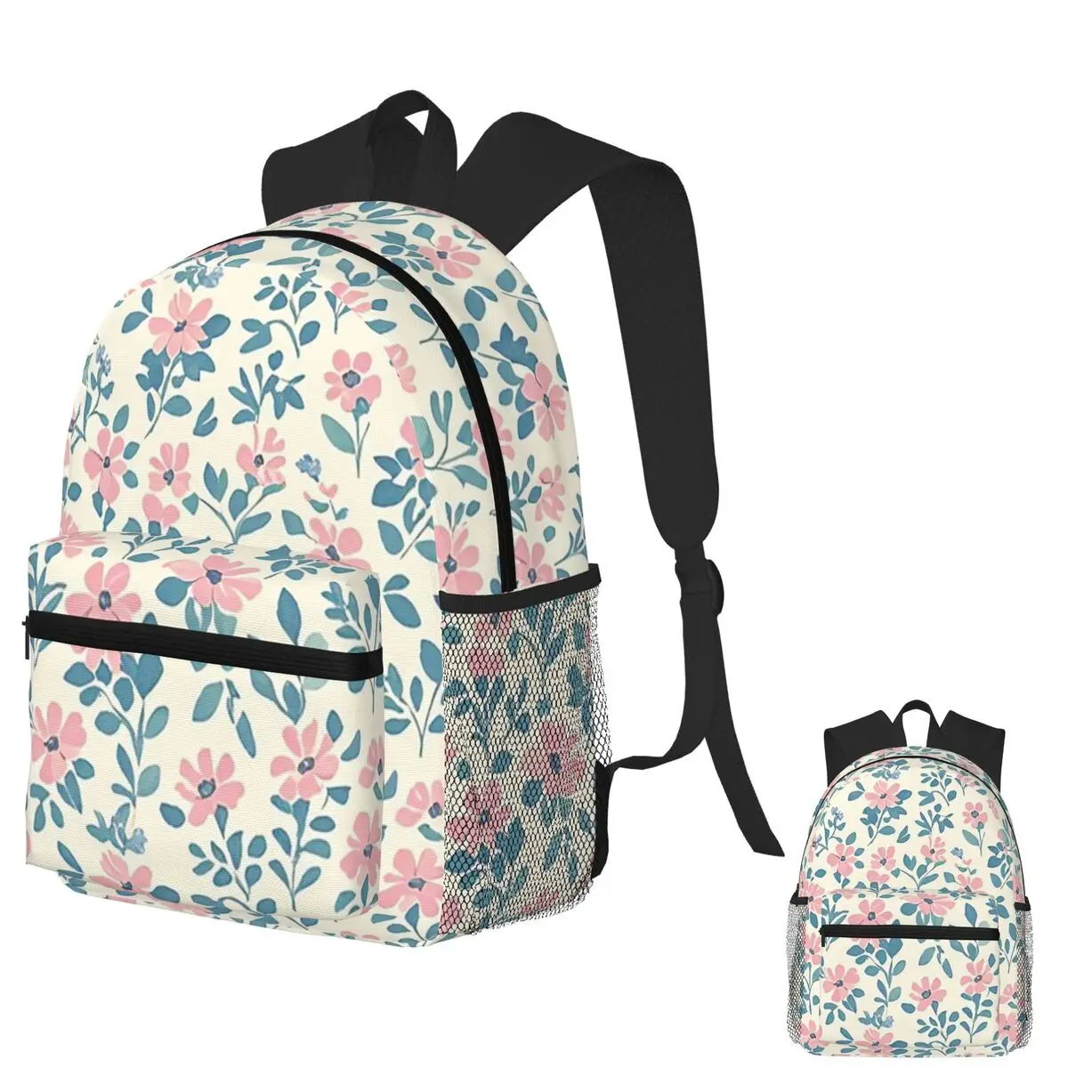 

Floral Pattern Student Backpack School Bag Hiking Travel Daypack for Boys Girls Fashion Bookbag Shoulder Bags