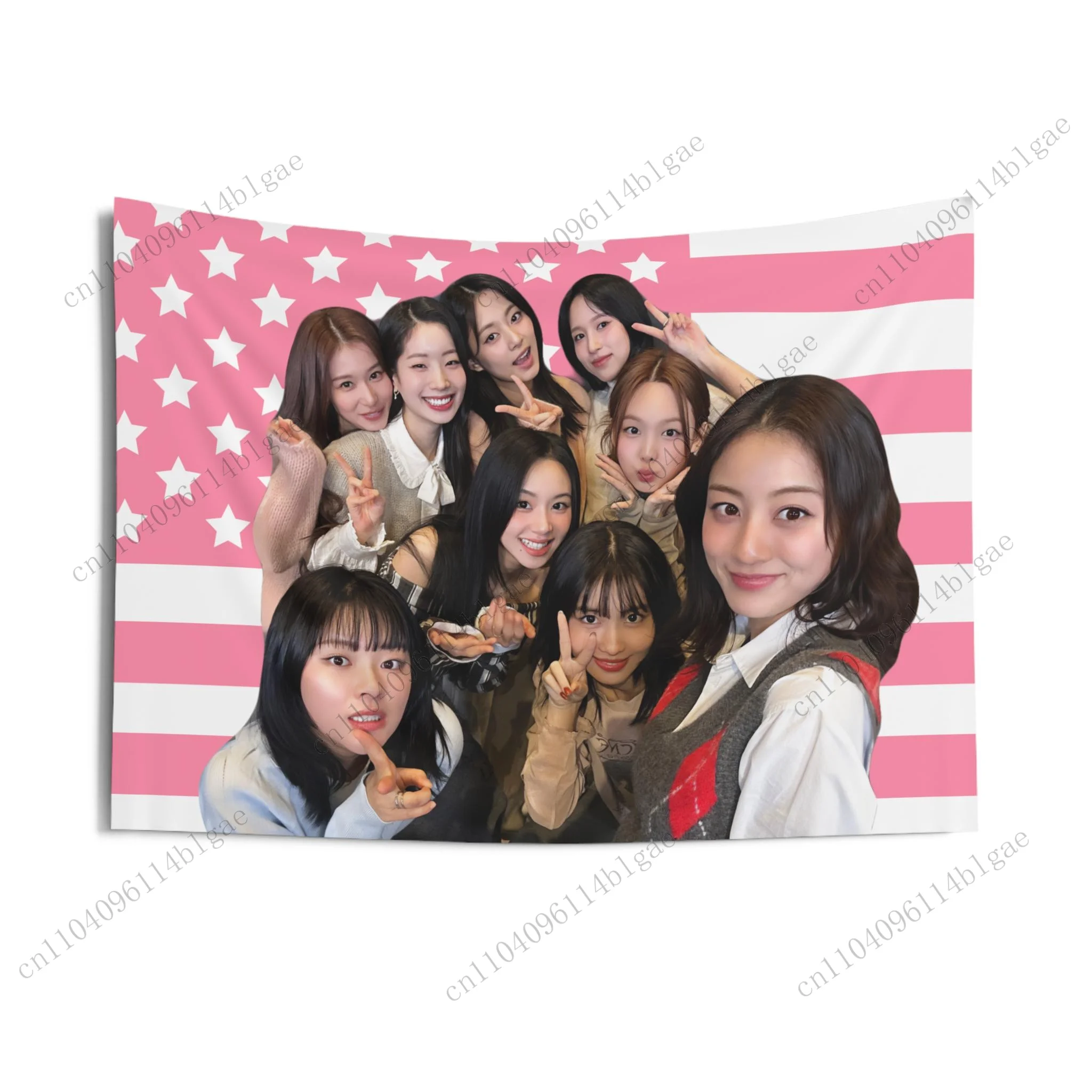 عزيزي المعبود معلق على الحائط سيلفي للأعضاء مرتين مع لافتات العلم الأمريكي الوردي هدايا إبداعية راية للحفلات الموسيقية ديكور المنزل