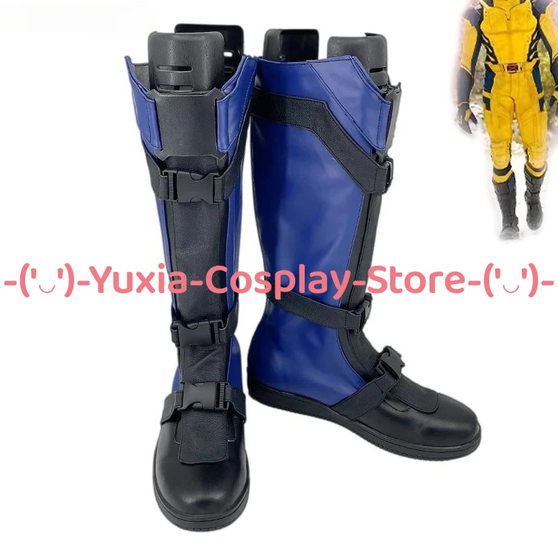 يوكسياكوسبلاي! ولفيرين تأثيري أحذية أنيمي لعبة شخصية الدعامة بو الأحذية الجلدية هالوين كرنفال حزب حلي