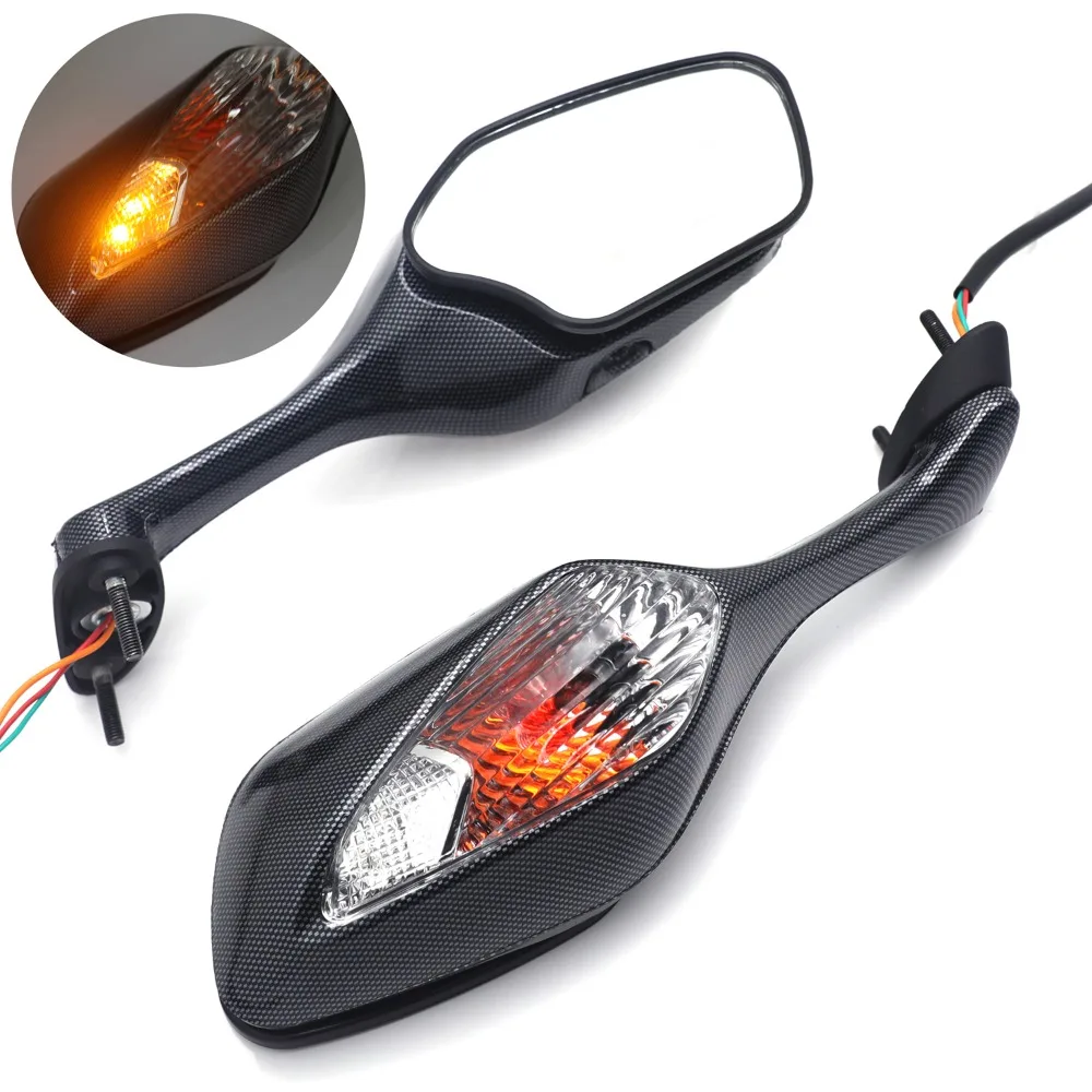 

OEM сменные зеркала с указателями поворота для Honda CBR1000RR 2008-2013 VFR1200 2010-2012, запасные части для мотоциклов из углеродного волокна