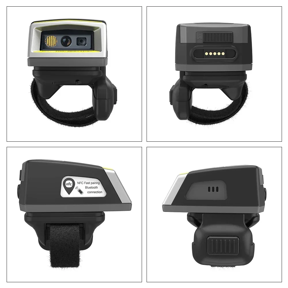 

New in stock Effon for Warehouse Wearable 2D Barcode Scanner IP65 Bluetooth QR Code 1D 2D Glove Type Barcode Scanner