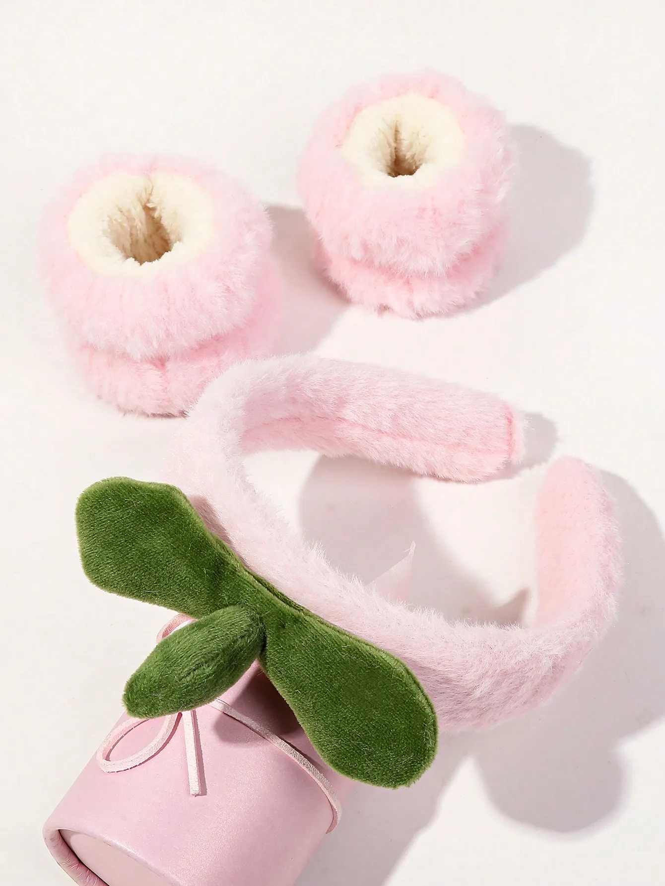 4Pcs Pink Strawberry Face Wash Skincare Hair Bands for Women Girls Cute Soft Makeup Headband Basic Utility Hair Accessories