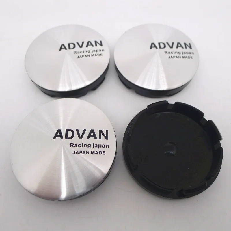 4pcs/set Universal 60mm ADVAN Racing Emblem Car Wheel Center Cap Hub Covers Badge For Audi Mercedes Benz Infiniti Honda KIA