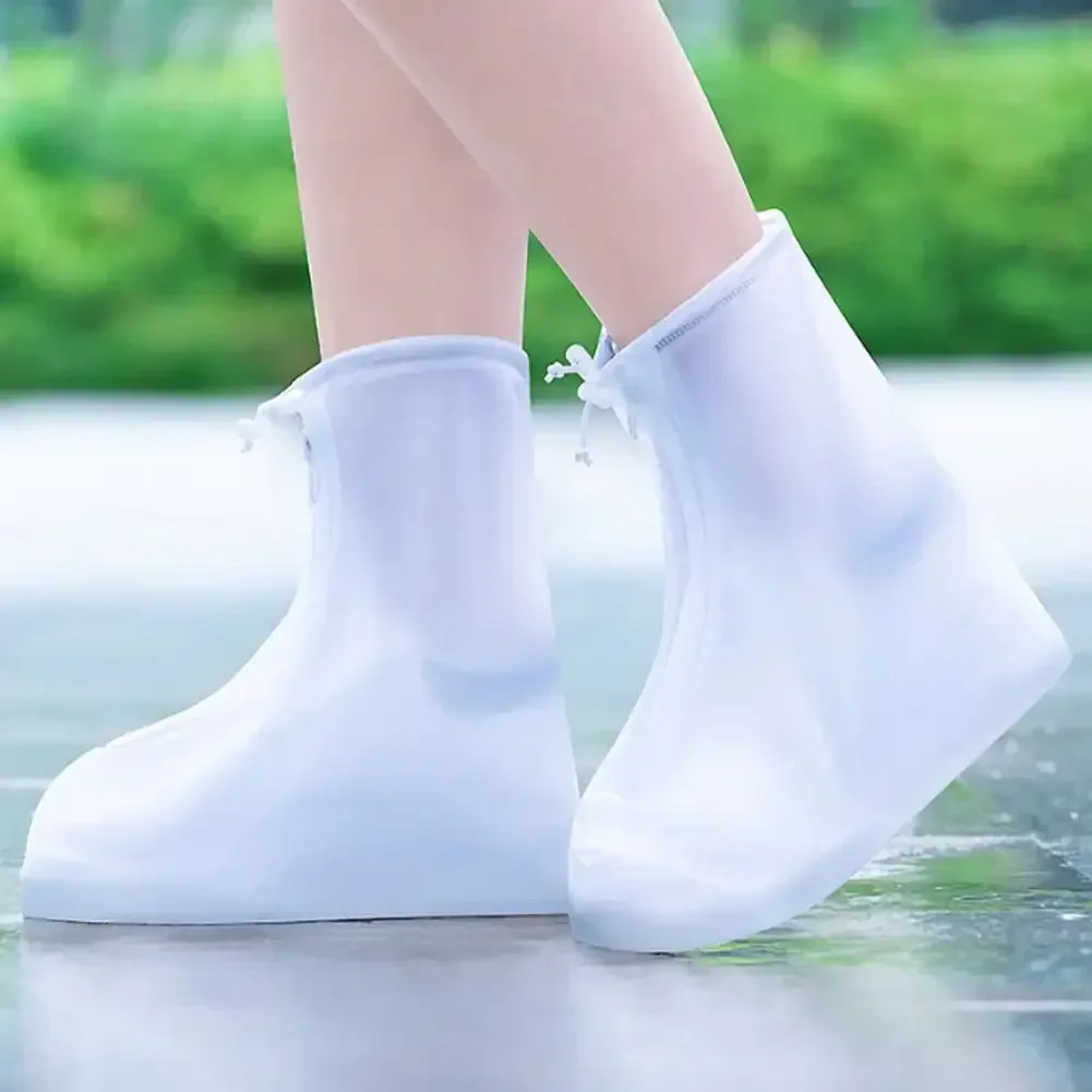 1 Pair Waterproof Shoe Covers, Non-slip Reusable Rain Snow Boot Women Men PVC Outdoor Rainy Reusable Quality Non-slip Shoe Cover