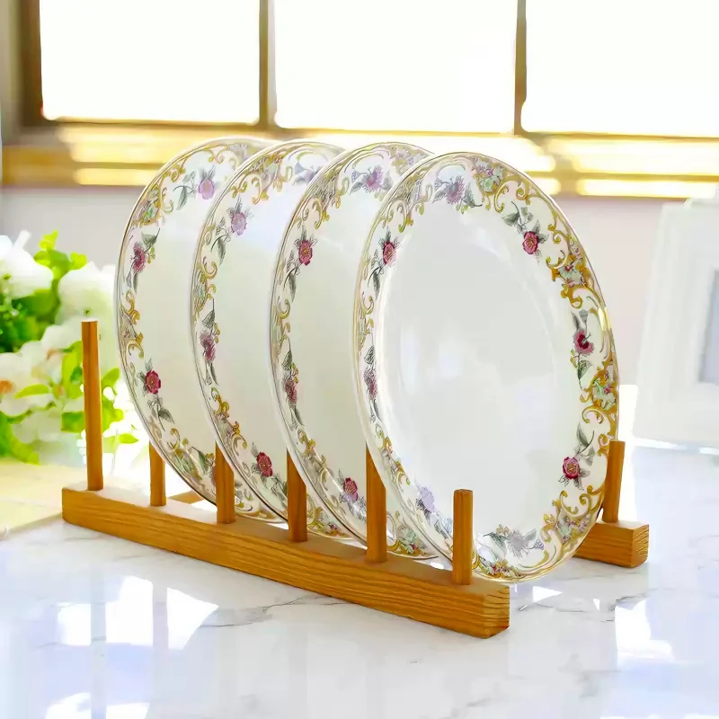 4pcs set, 8inch, fine bone china serving dishes, porcelain catering serving buffet, ceramic chafing dishes, dinner plate plattet
