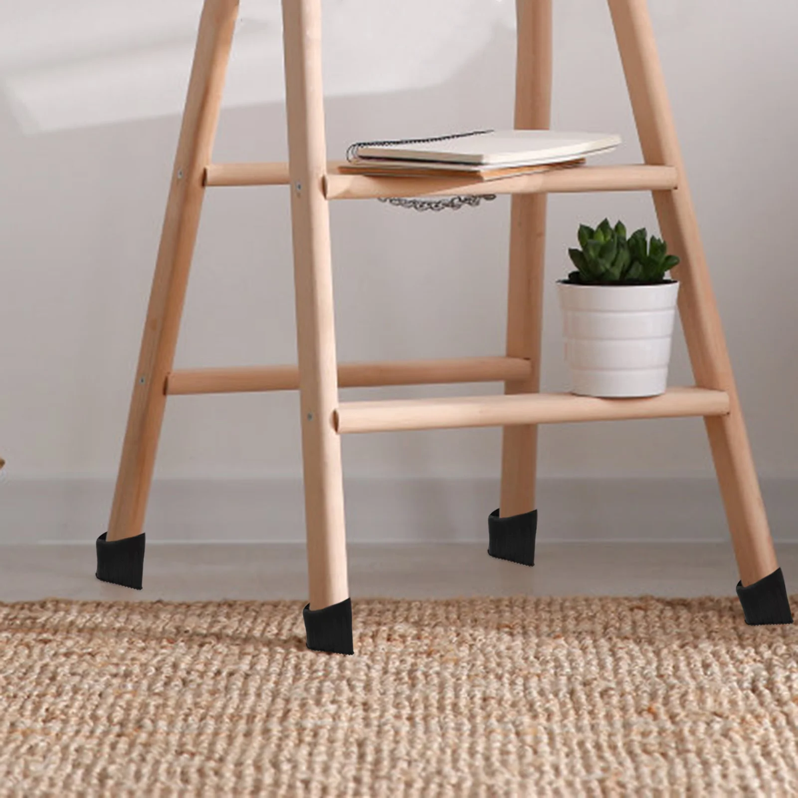 

4Pcs Ladder Feet Covers Non-Slip Rubber Pads Extension Ladder Accessories Replacement Parts Antislip Design Covers