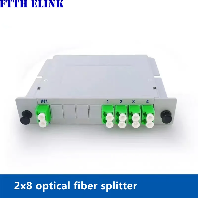 

FCAPC splitter 3pcs SM LGX box 2x8 LCAPC GEPON FTTH SC UPC 2*8 singlemode PLC optical fiber coupler Cassette Telecom GPON