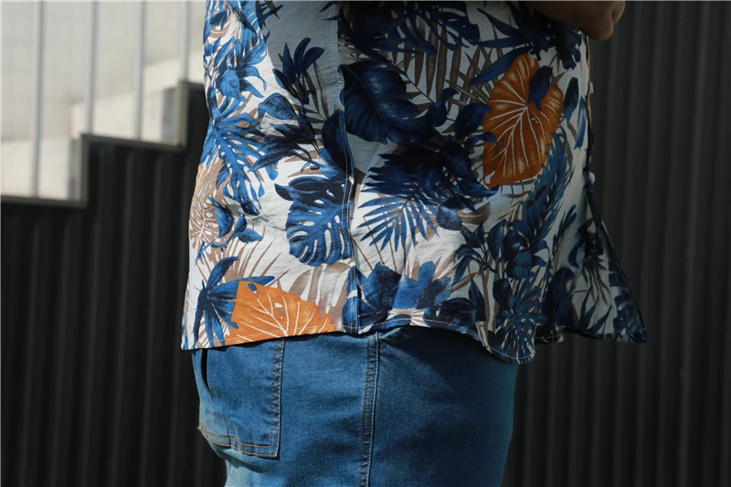 Plus Size 5XL 6XL 7XL 8XL 9XL 10XL  Mens Short Sleeve Print Shirt 2021 Summer New Men\'s Floral Hawaiian Shirts Casual Loose Tops