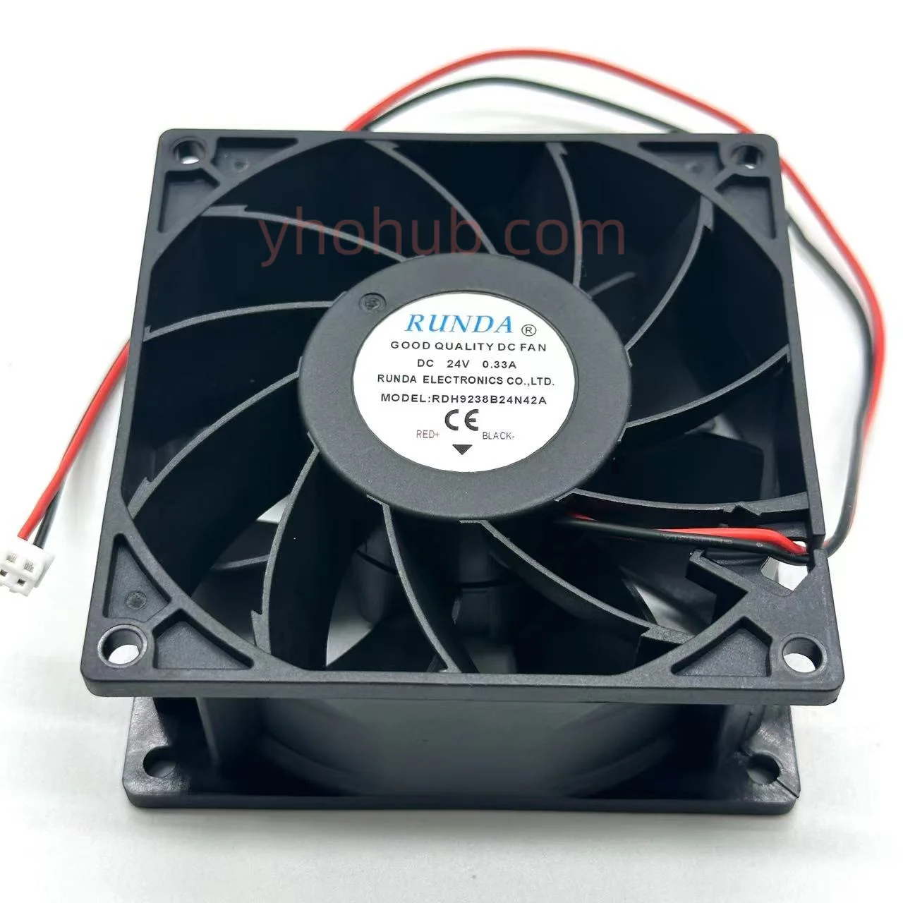 RUNDA RDH9238B24N42A DC 24V 0.33A 92x9x38mm 2-Wire Server Cooling Fan