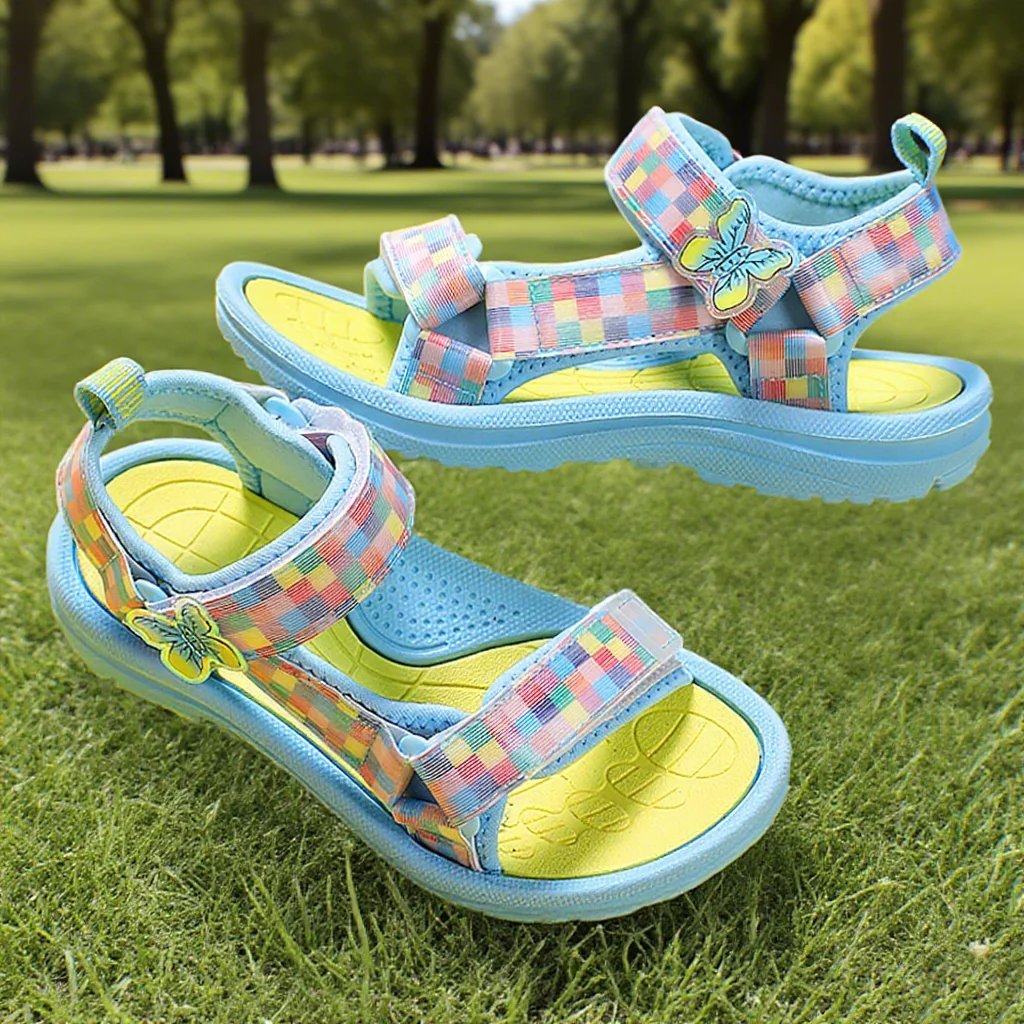 

Summer Children Sandals Shoes Boys Girls Toddler Soft Non-Slip Baby Cute Pearl Princess Dance For Kids Student Outdoor Beach