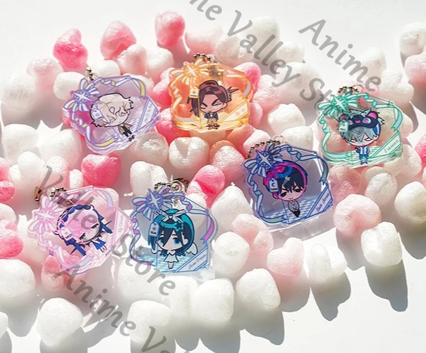 Porte-Clés Alien Stages Till & Ivan – Figurine Anime Acrylique, Lot De 2, Pendentif Mignon Pour Sac à Dos, Cadeau Fan !