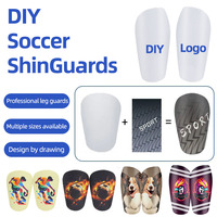 Personalized DIY Soccer Shinguards Sports Soccer Football Pad Protective Leg Guard For Adults Kids Children Club Customization