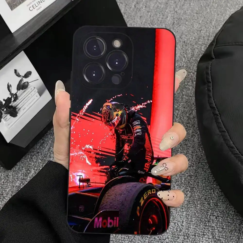حافظة هاتف M-Max 33 V-Verstappen لهاتف iPhone 17,16,15,14,13,12,11,Plus,Pro Max,XS,X,XR,SE,Mini,8,7,غطاء أسود من السيليكون الناعم #2