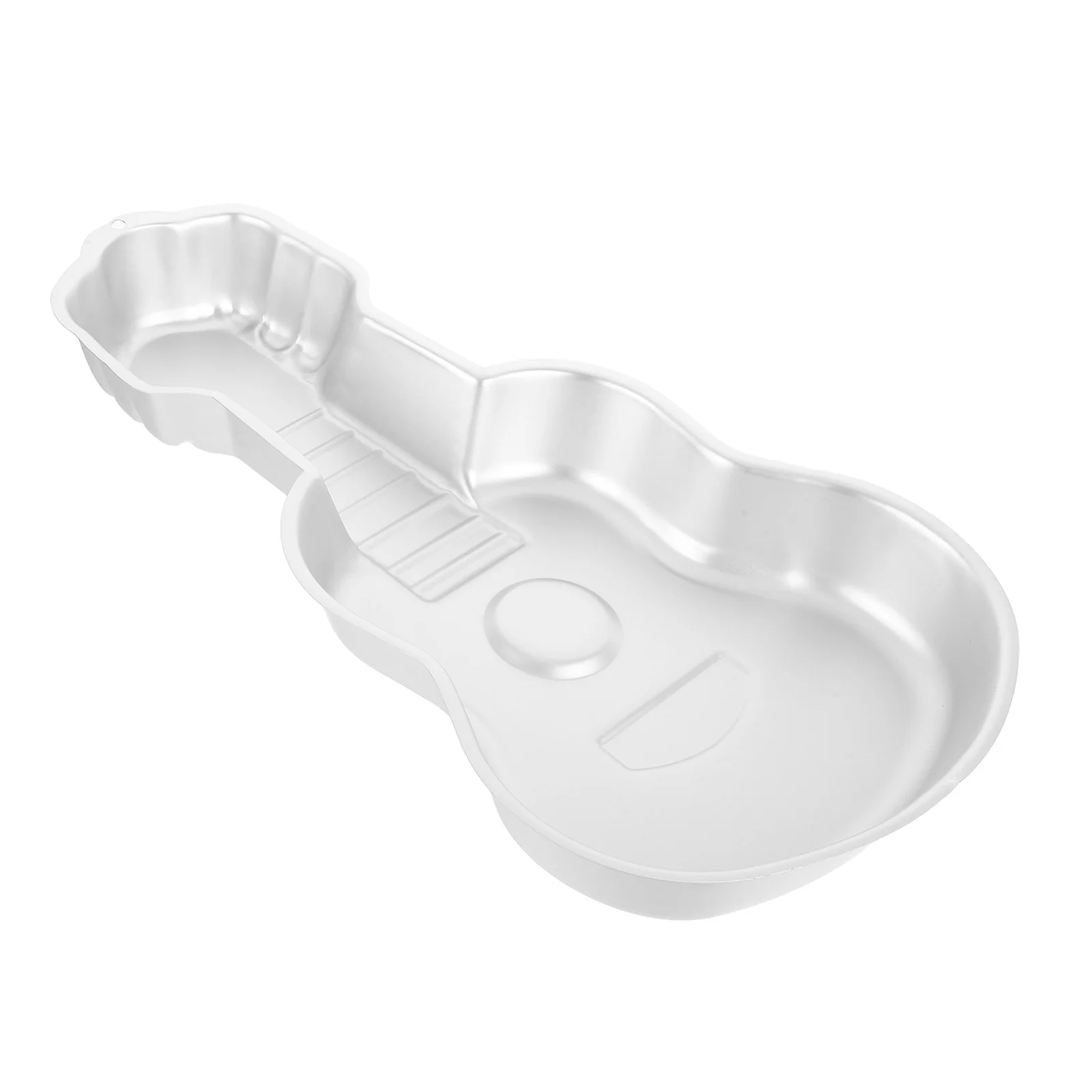 

1pc Guitar Cake Mold 3D Aluminum Nonstick Baking Pan For Birthday Wedding Party Music Theme Diy Tool Silver Kitchen Bakeware