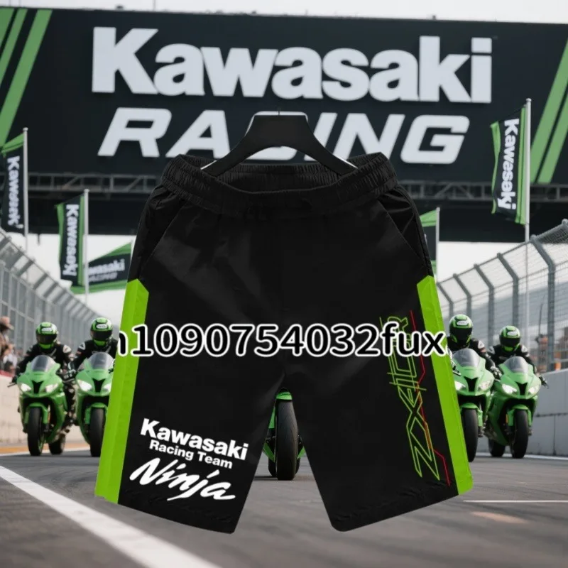 

Kawasaki Motorcycle New Men's Padel Sport Shorts Summer Male Breathable Tennis Shorts Quick-Drying Trousers Running Sportwear
