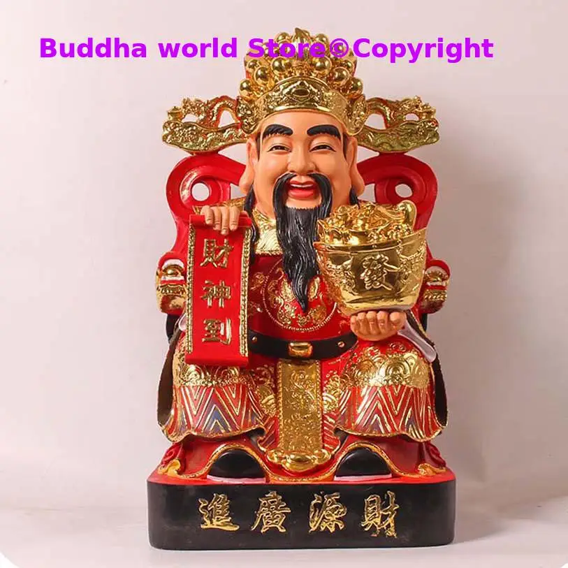 Wholesale Buddha statue HOME SHOP Altar Bring money Good luck God of wealth Recruit wealth CAI SHEN YE Mammon buddha statue