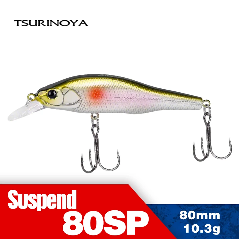 TSURINOYA 3,15 Zoll 10,3 g Suspending Fishing Lure Sabre 80SP 80 mm Professional Bass Pike Jerkbait Long Casting Shad Hard Baits