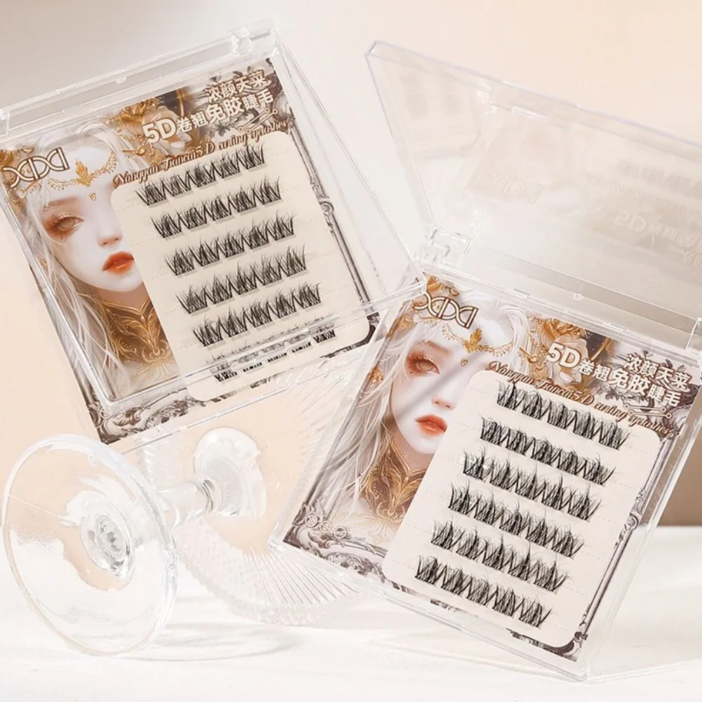 Extension Self-adhesive Lash Clusters DIY Makeup Adhesive False Eyelashes Reusable Sweet False Eyelash Clusters Makeup Tool