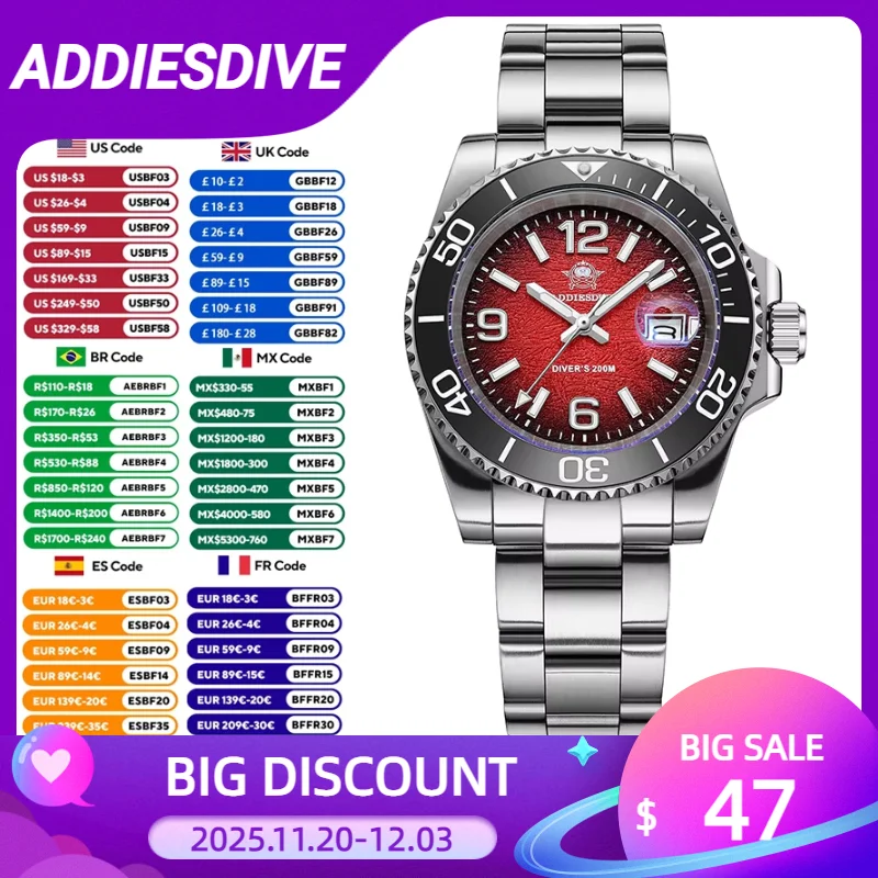 addiesdive-new-quartz-mens-watch-200m-bgw9-super-luminous-stainless-steel-dive-watch-luxury-ad2513-reloj-hombre-41mm-man-watches