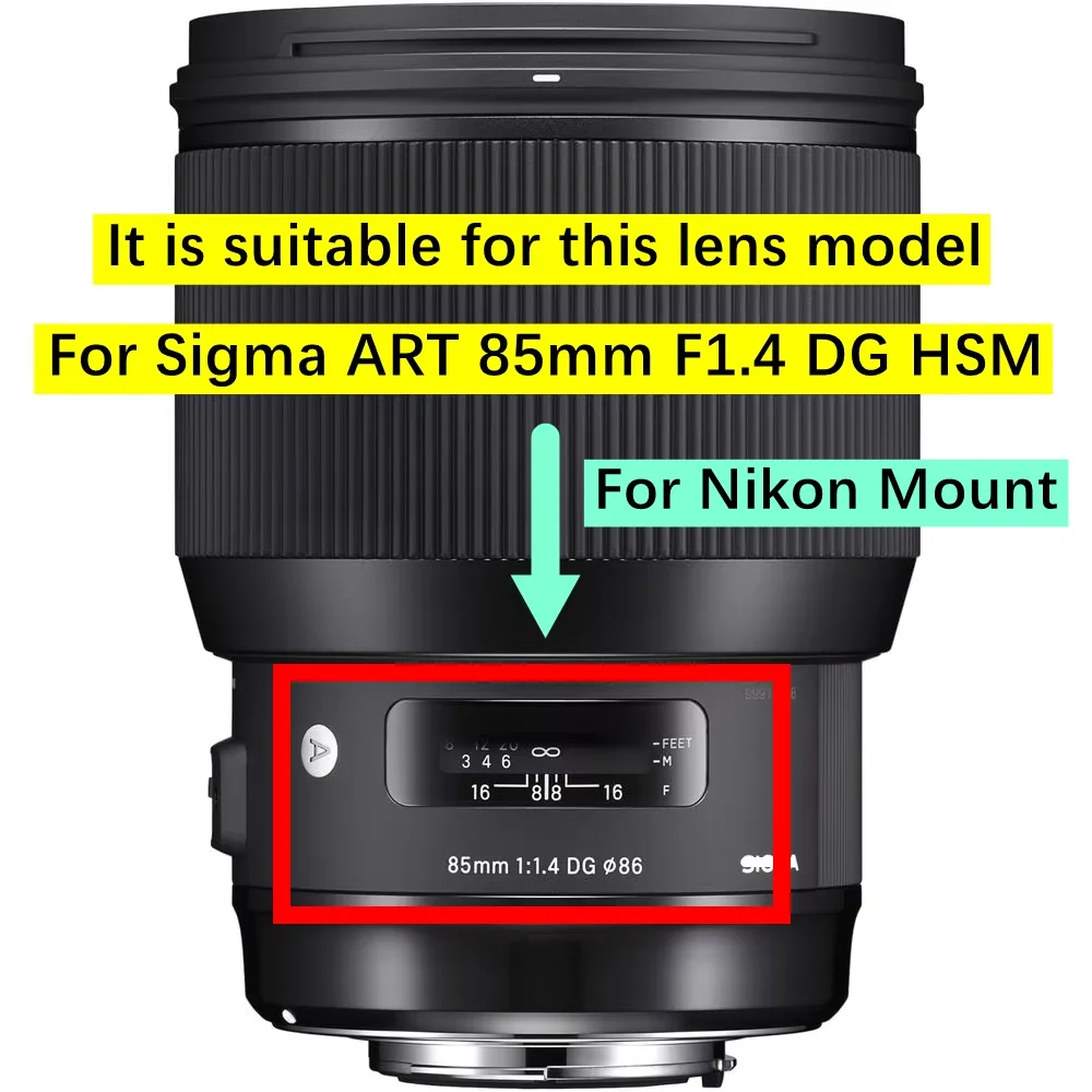 Für Sigma 85mm F/1.4 DG HSM ART (Für Nikon Mount) Objektiv Hinten Bajonett Metall Ring 85 1,4 F/1,4 Kunst Ersatz Reparatur Teil
