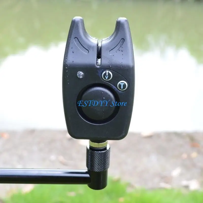 

G6DE Fishing Bites Alarm with LED Light Fishing Bites Sound Alarm Alert Bells Clip On Fishing Rod Fishing Alarm Bells