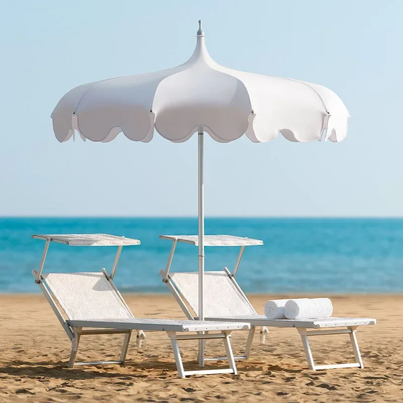 Outdoor large umbrella courtyard sunshade terrace umbrella outdoor villa beach sun umbrella