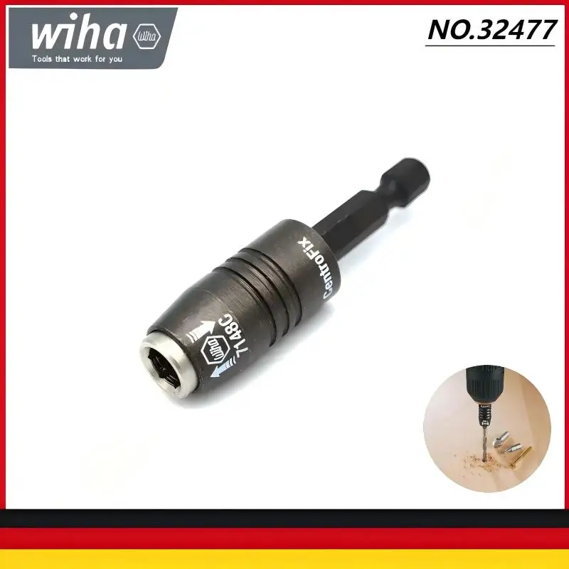 

Wiha Tools NO.32477 1/4'' CentroFix Bit Holder - Mechanically Lockable, 60mm 47Grams 7148C | Durable Tool Storage