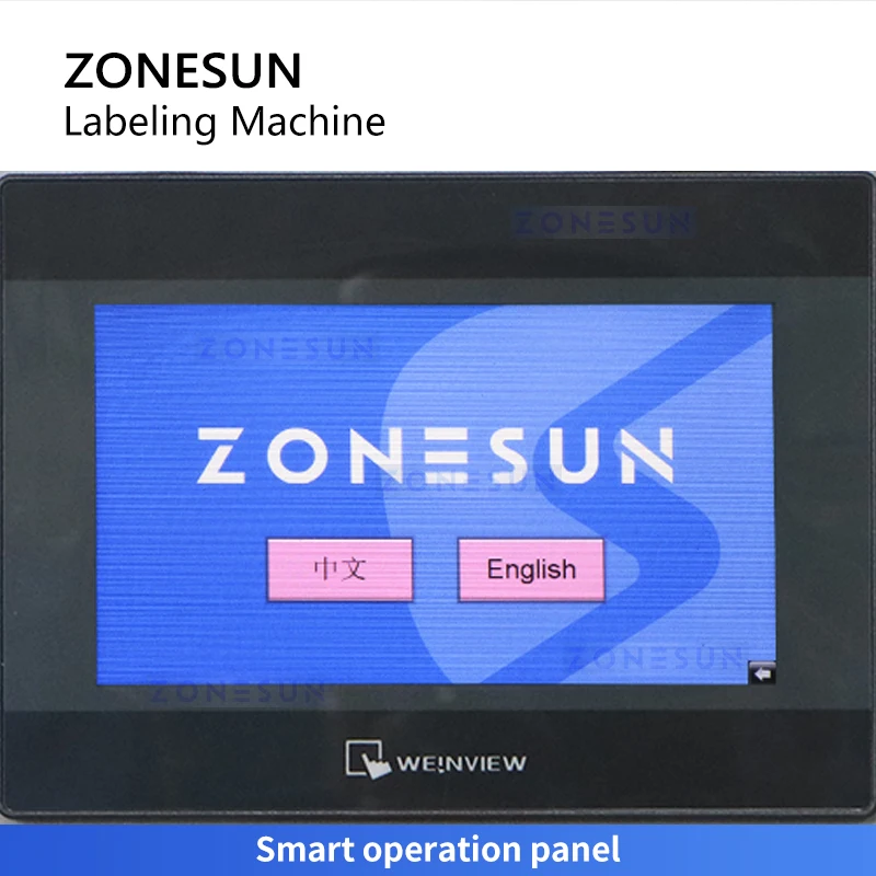 Zonesun ZS-ZGL7 Semi Automatic Wet Glue Labeling Machine Papar Can Labeling Machine Tube Label Applicator