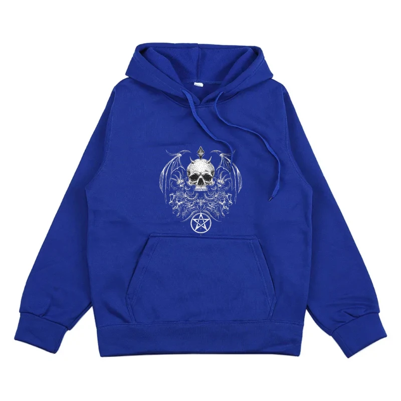 هوديي للرجال والنساء أزرق ملكي كندا مونتريال مطبوعة هوديي كاجوال ملابس الشارع في الهواء الطلق #5