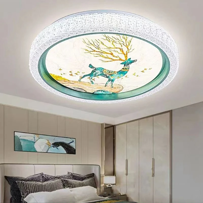 Originality Intelligent LED Bedroom Ceiling Lamp Full Spectrum Childrens Room Chandelier Modern Study Indoor Decorate Luminaires