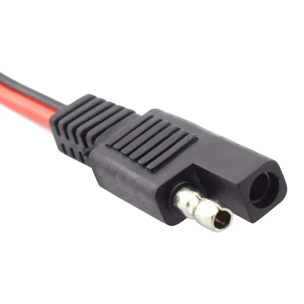 Motorcycle Solar Plug Solar Panel Car Jump Starter Battery Plug Wire Power Automotive Cable Extension Cable SAE Connector Cable
