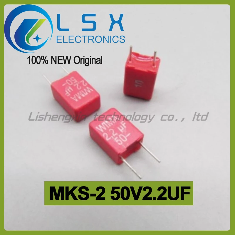 

5pcs MKS-2 50V2.2UF 50V225 P5 Infinite audio coupling Metal film capacitor