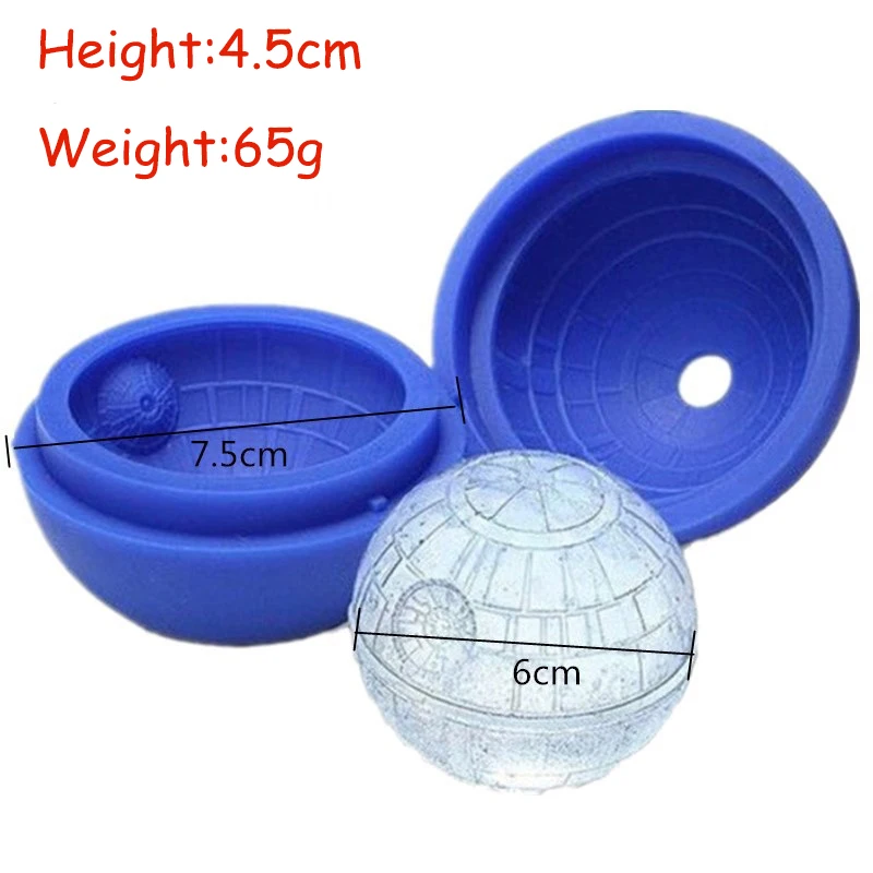Máquina para hacer cubitos de hielo redondos para whisky, molde esférico de silicona para hielo, máquina para hacer hielo, congelador rápido, bandeja para molde para helado, molde para hielo