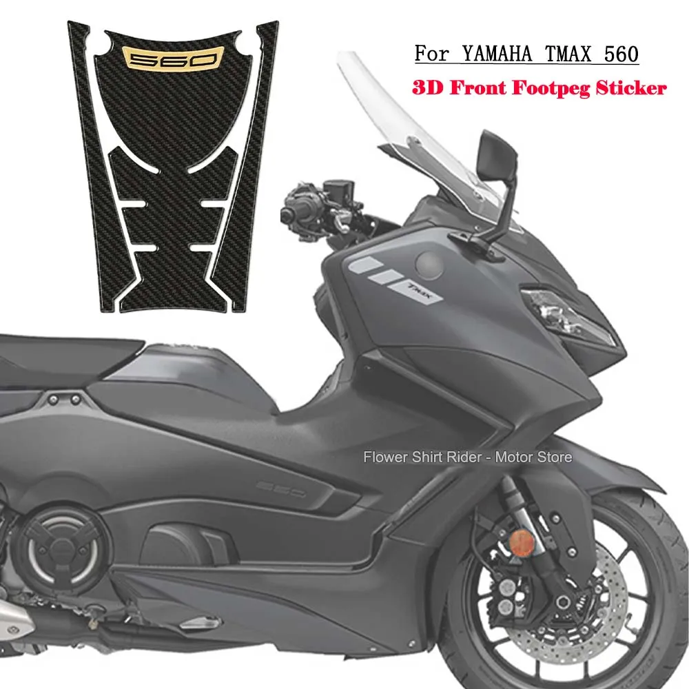 

3D Resin Gel Sticker Motorcycle Front Footpeg scratch-resistant sticker for YAMAHA TMAX 560 2020-2021