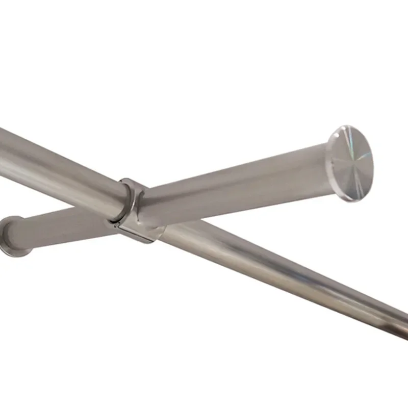 Removable stainless steel round tube buckle hook movable clothes display rack point hanging