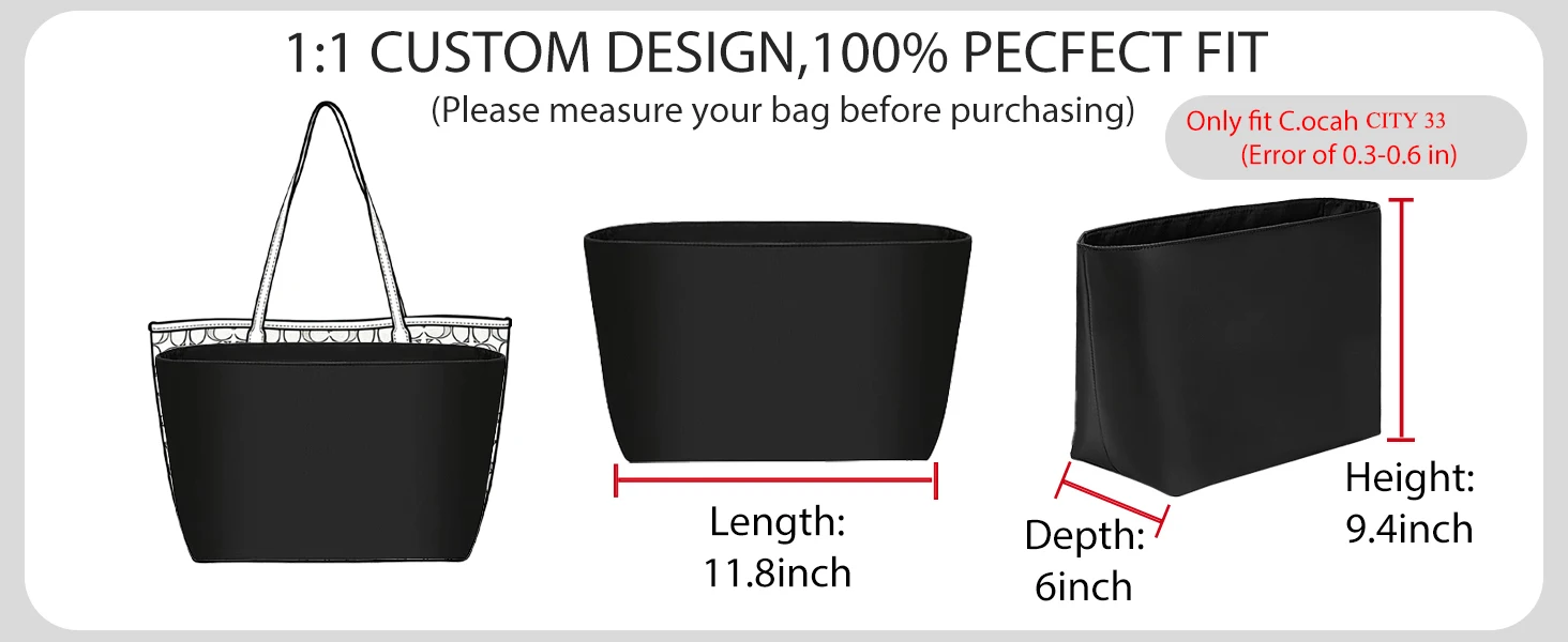tote bag organizer insert