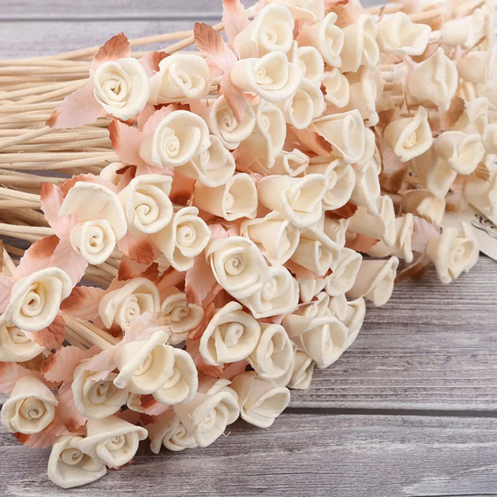 6Pcs Premium Fragrance Reed Sticks Flower Rattans for Perfume Diffuser DIY Scented Decoration Living Room Kitchen