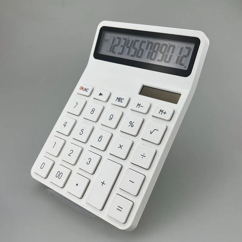 Solar Calculator with Dual Power Supply, 12 Digits, Electronic Calculator, Home, Office, School, Financial, accounting Tools